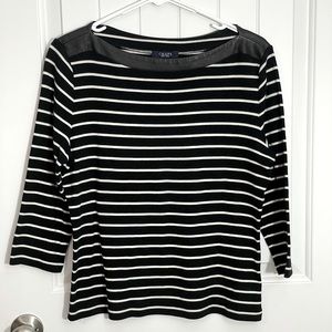 Chaps striped blouse